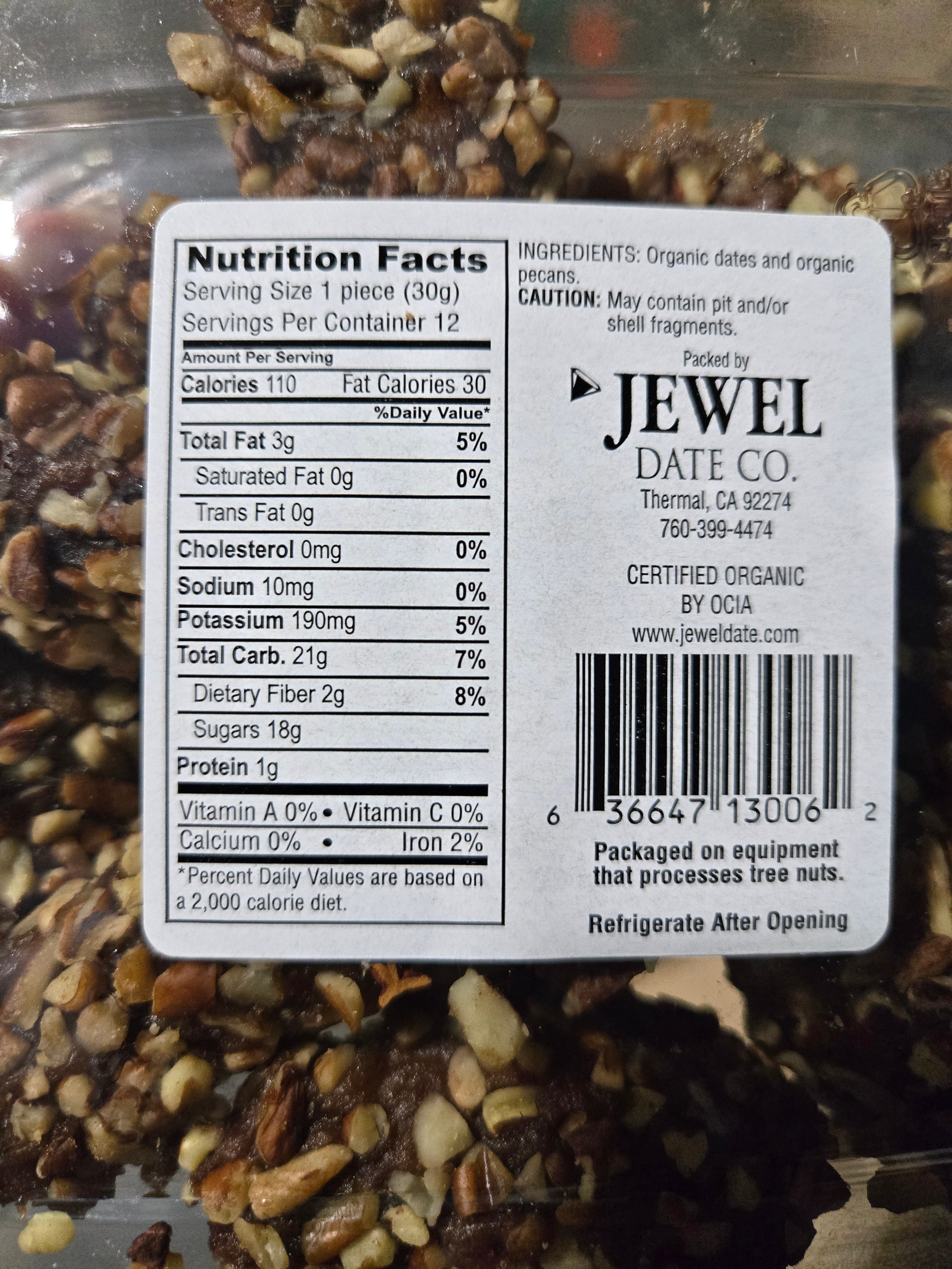 Date Pecan Rolls, Organic by Country Life Natural Foods