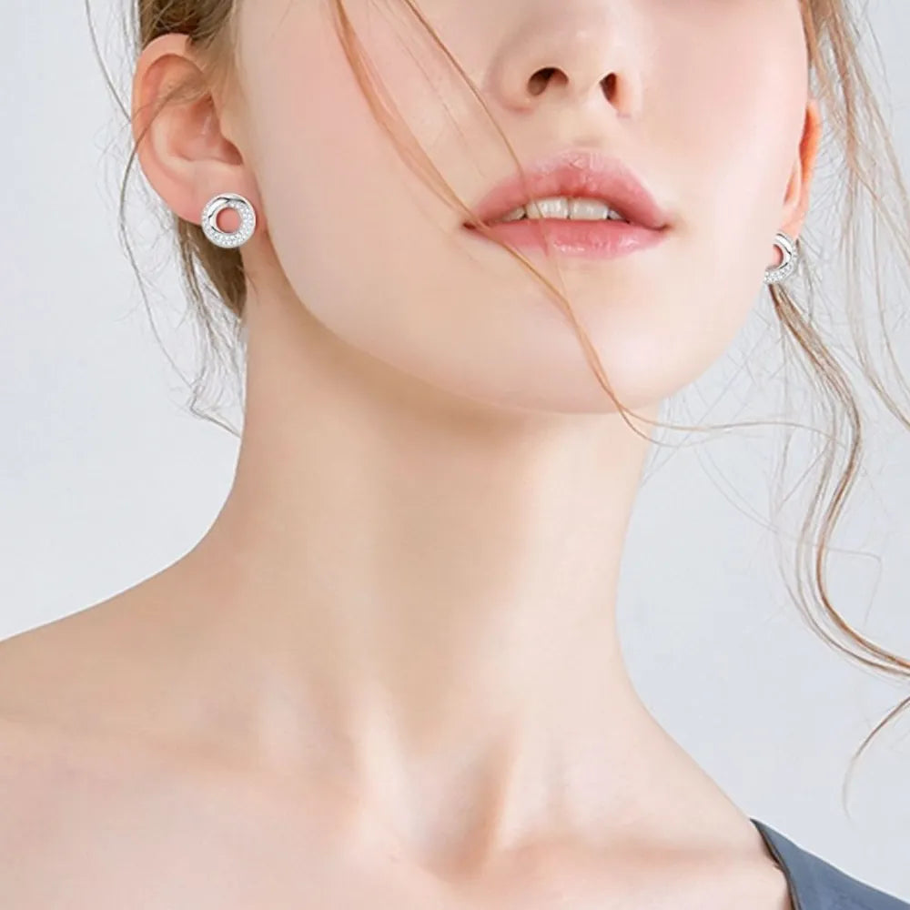 925 Sterling Silver Inlaid Sparkala™ Stud Earrings by Sparkala