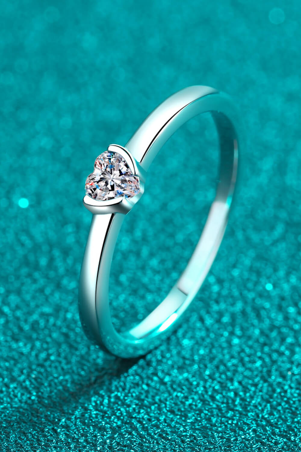 Heart-Shaped Sparkala™ Solitaire Ring by Sparkala