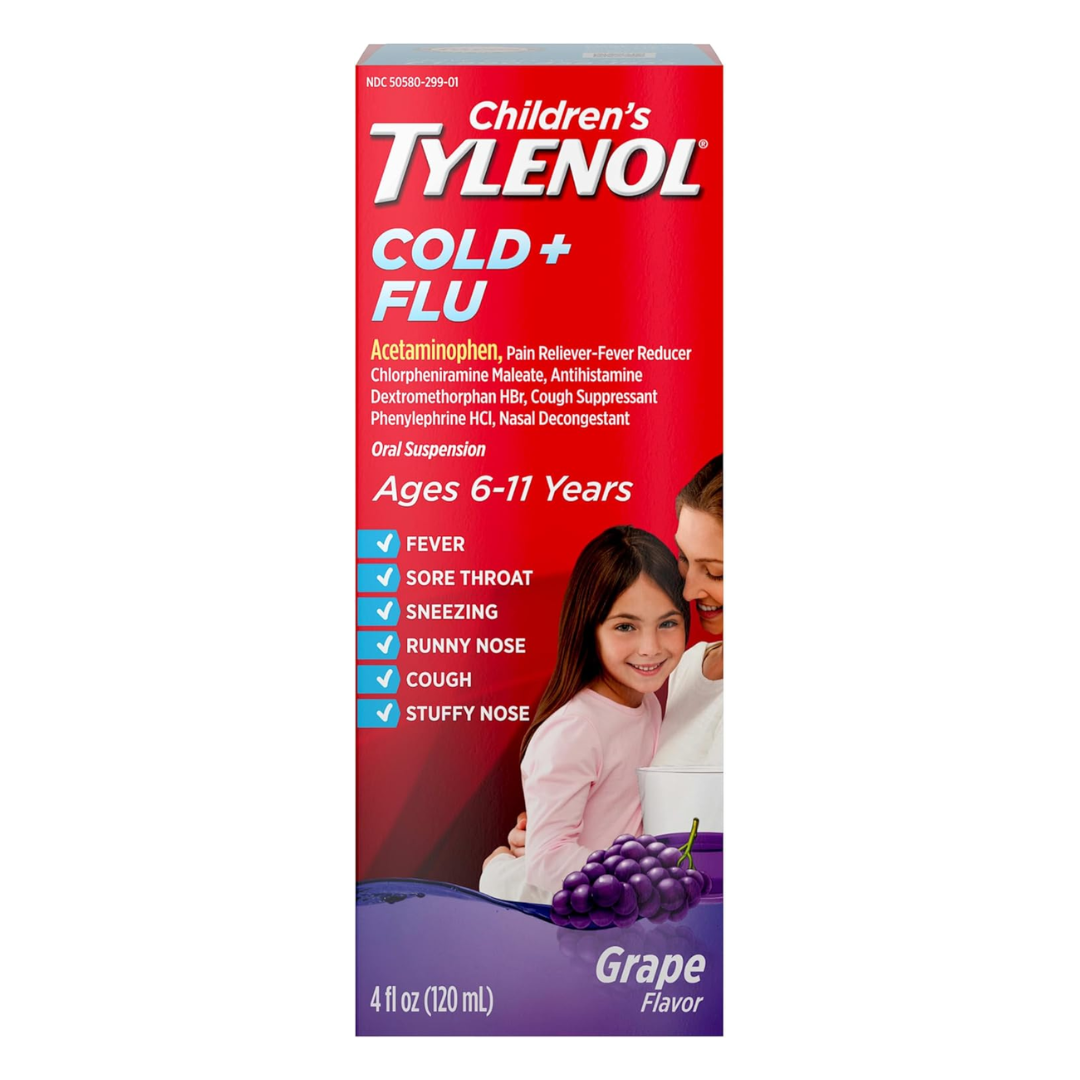 TYLENOL Child Cold & Flu Grape 4 oz by Farmacias Savia