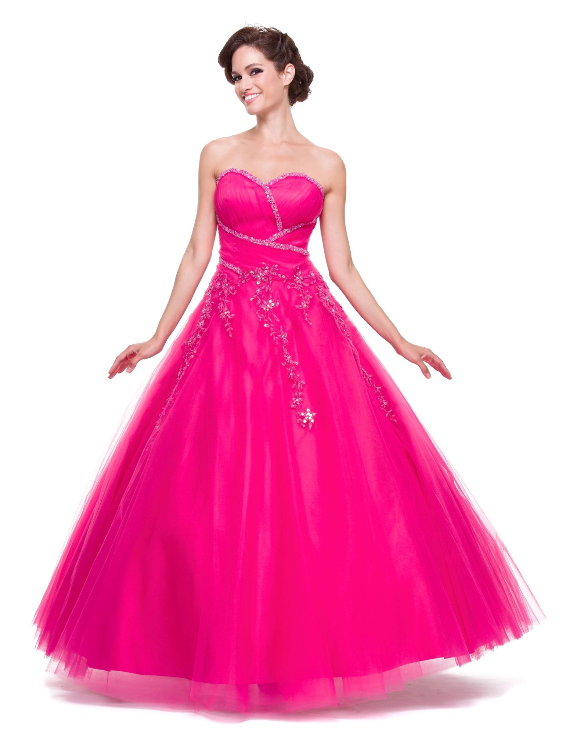 CLEARANCE - Juliet 301 Poofy Quinceanera Tulle Dress A-Line Strapless Beading by DiscountDressShop