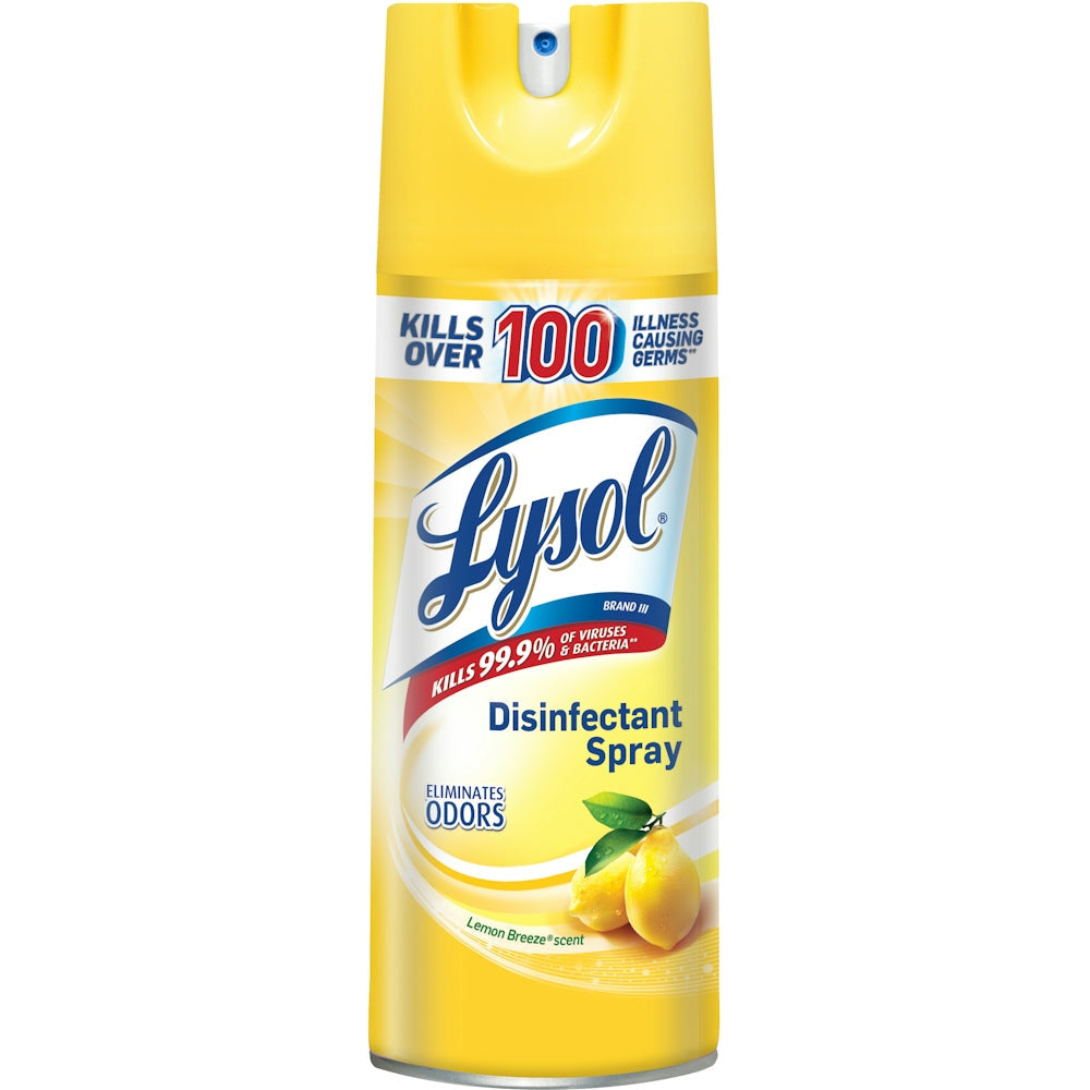 Lysol Disinfectant Spray, Antibacterial & Antiviral Spray, Lemon Breeze – 12.5 oz by Pasteur Pharmacy