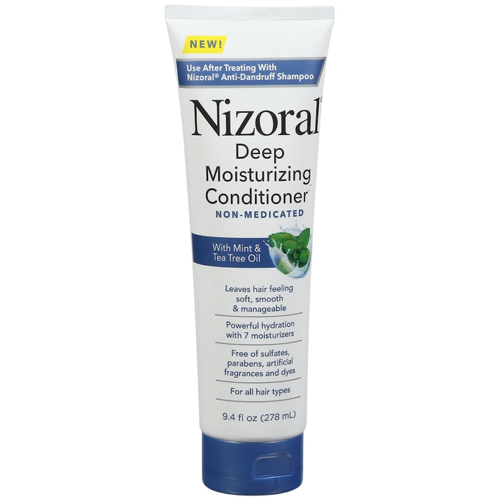 Nizoral Deep Moisturizing Conditioner With Mint & Tea Tree Oil For All Hair Types - Free Of Sulfates, Parabens, Artificial Fragrances And Dyes, 9.4 Oz by Pasteur Pharmacy