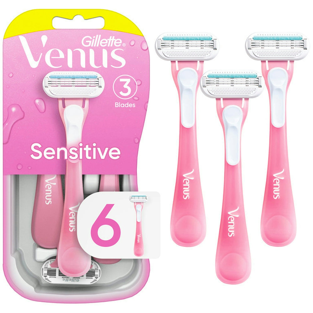 Venus Gillette Disposable Razors Sensitive 6 ct by Pasteur Pharmacy