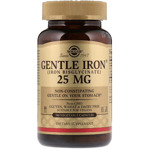 Solgar Gentle Iron 25 mg 180 Vegetable Capsules by Pasteur Pharmacy