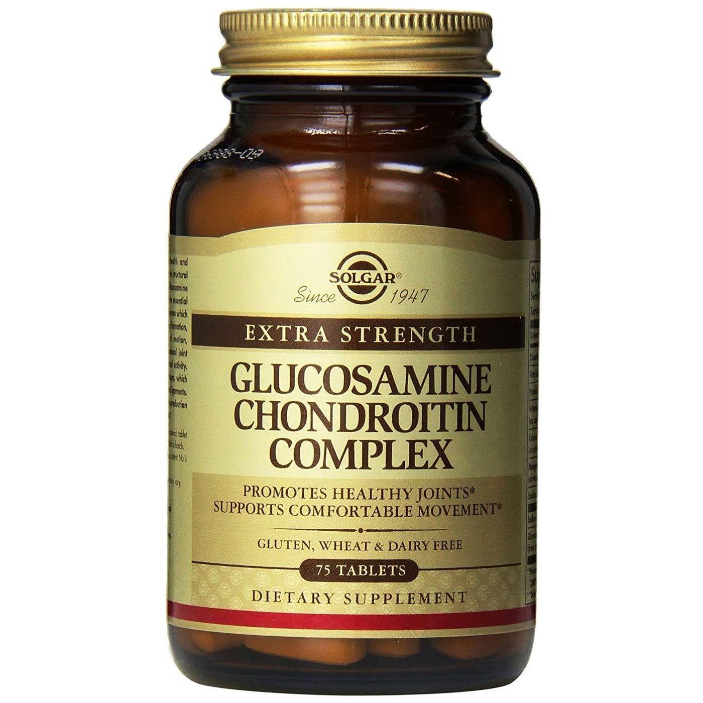 Solgar Extra Strength Glucosamine Chondroitin Complex 75 Tablets by Pasteur Pharmacy