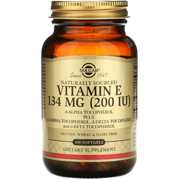 Solgar Vitamin E 134 mg (200 IU) 100 Softgels by Pasteur Pharmacy