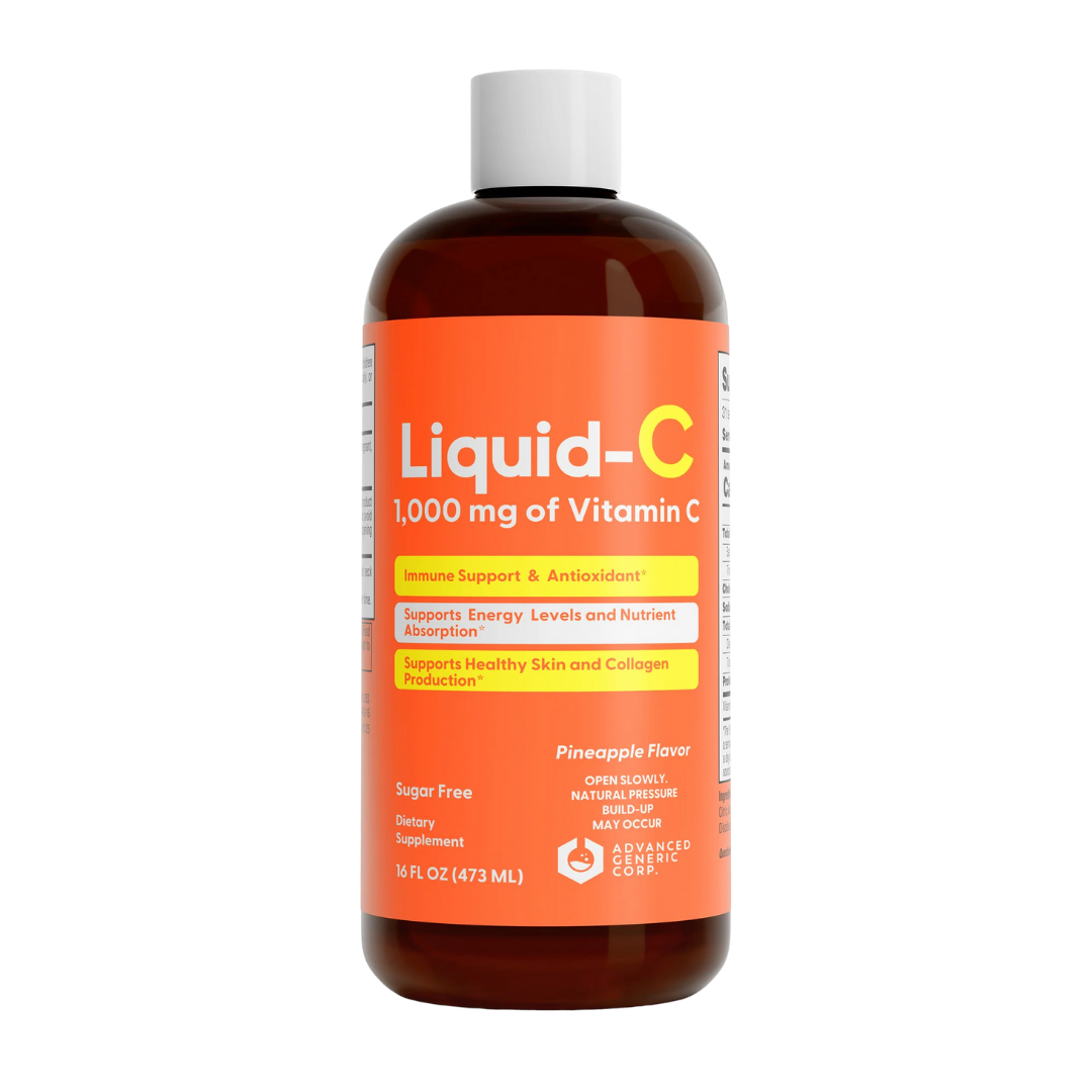 Liquid-C 1000mg Vitamin C Supplement (16oz) by Farmacias Savia