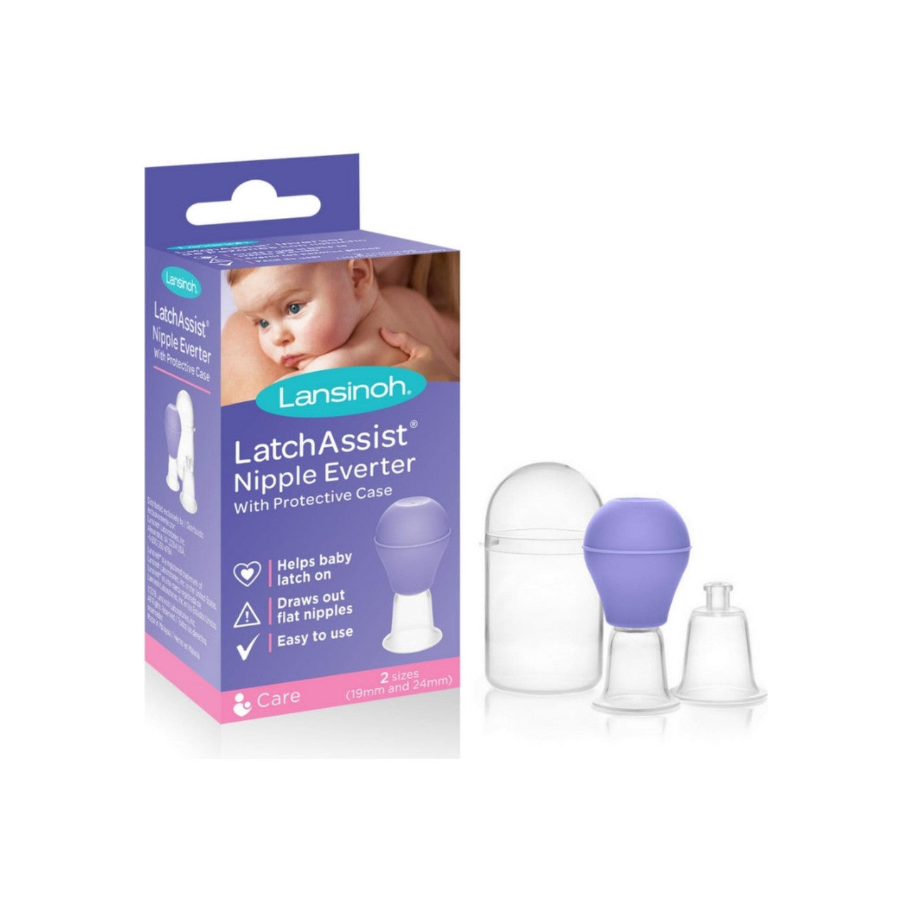 Lansinoh LatchAssist Nipple Everter - Includes 2 Sizes for Custom Fit, 1 Count by Pasteur Pharmacy