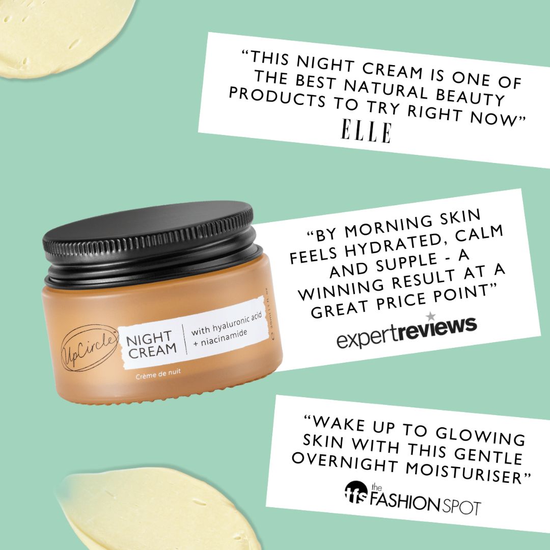 Night Cream with Hyaluronic Acid + Niacinamide - Travel Size by UpCircle
