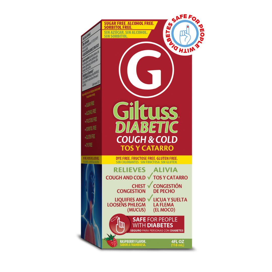 Giltuss Diabetic Cough & Cold Syrup (4oz) by Farmacias Savia