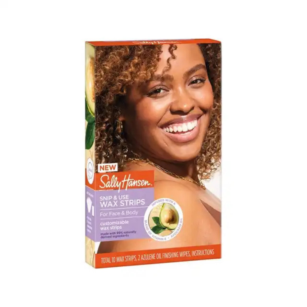 Sally Hansen Snip & Use Wax Strips for Face & Body (10 ct) by Farmacias Savia