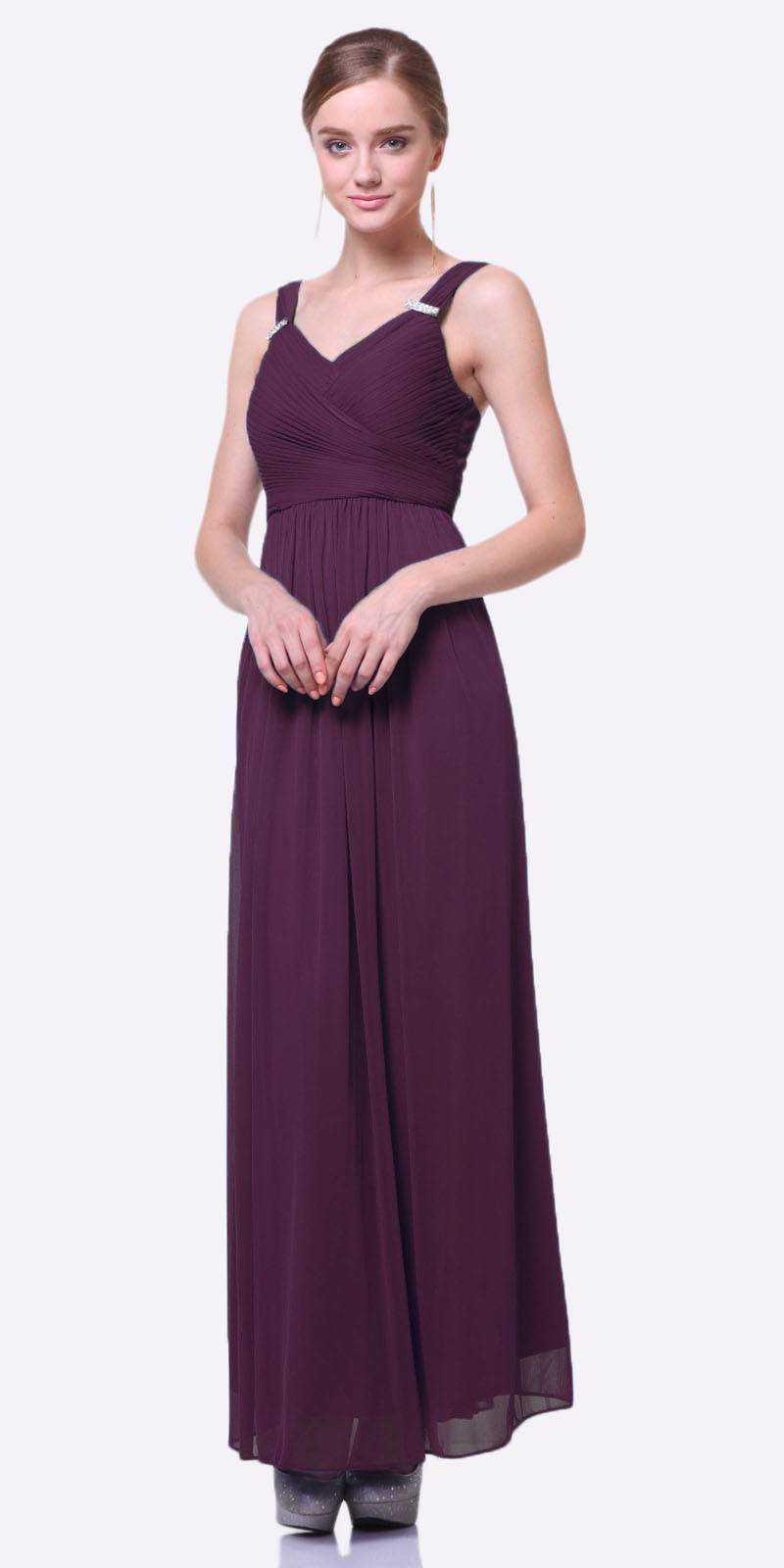 CLEARANCE - Cinderella Divine 3984 Long Chiffon Dress Sleeveless (Size XL) by DiscountDressShop