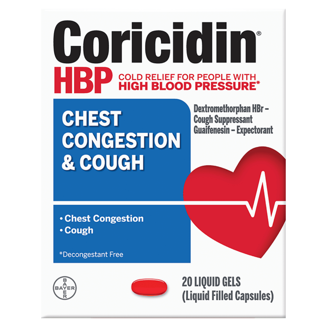 Coricidin HBP Chest Congestion Liquid Gels (20ct) by Farmacias Savia