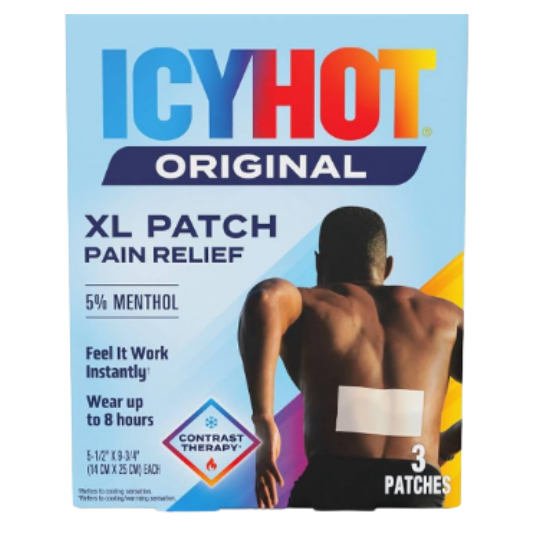 Icy Hot Original XL Pain Relief Patches 5% Menthol (3 ct) by Farmacias Savia