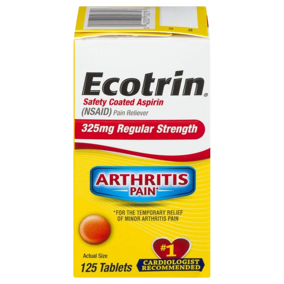 Ecotrin Regular Strength Aspirin 325mg Tablets (125 ct) by Farmacias Savia