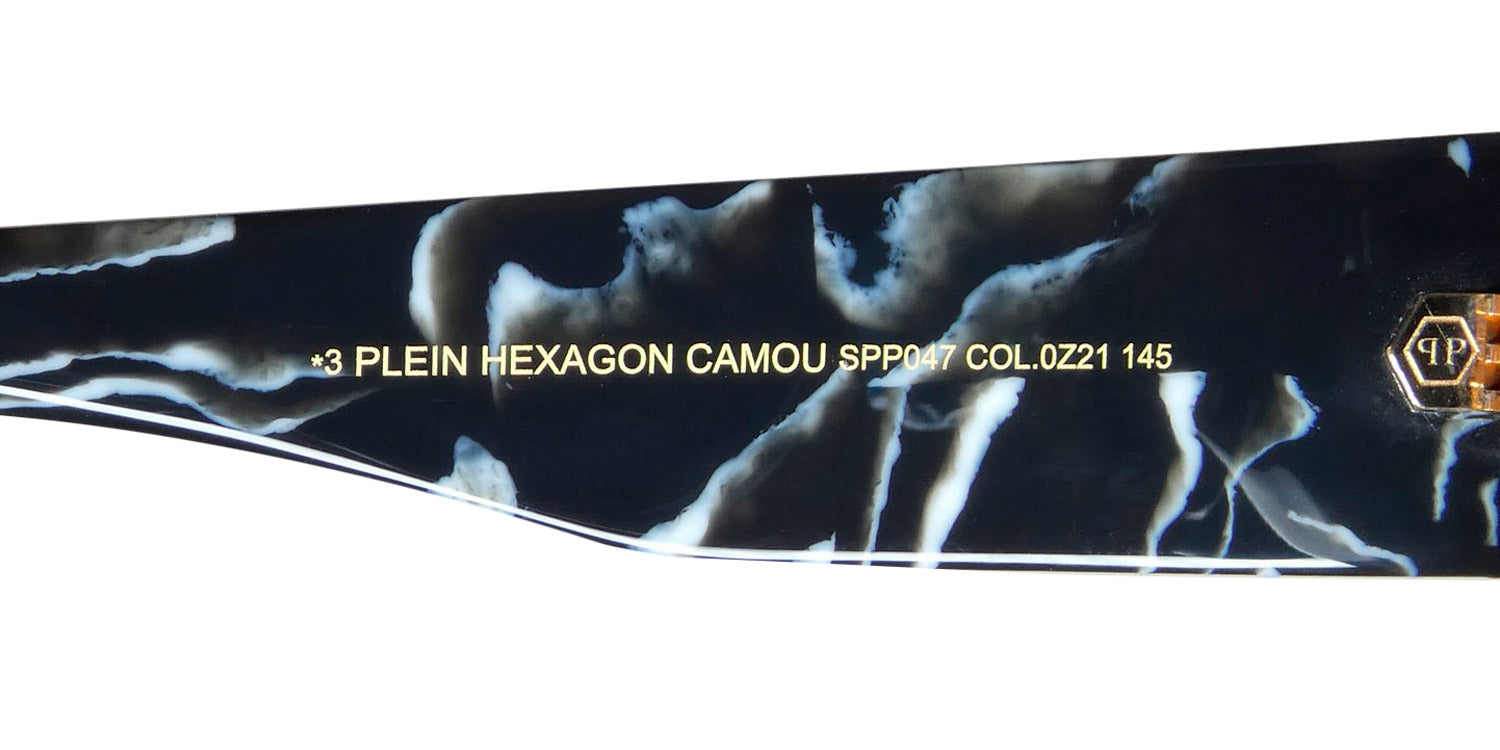 Philipp Plein Spp047 Plein Hexagon Camou Sunglasses by ModaFrames