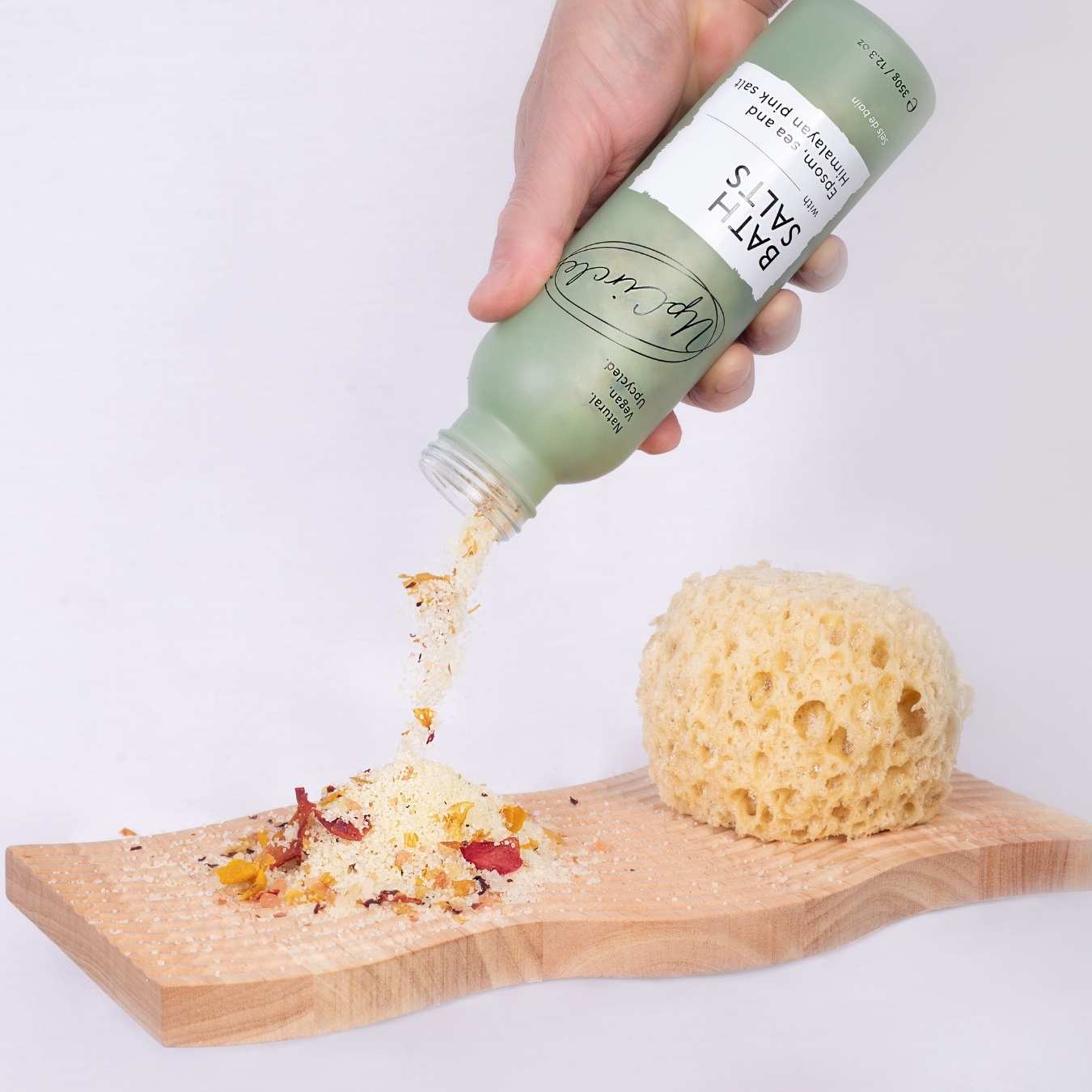 Bath Salts with Epsom, Sea and Himalayan Pink Salt by UpCircle