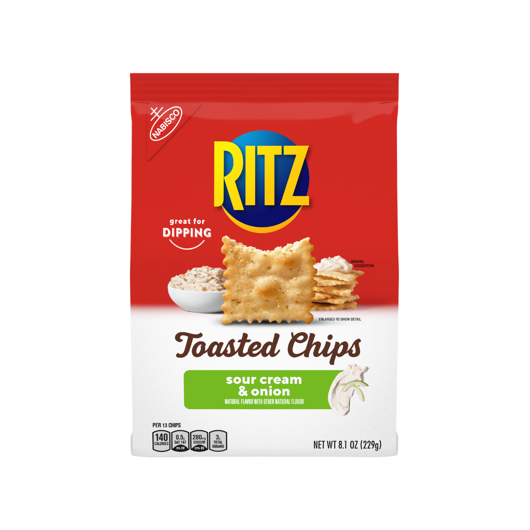 Ritz Toasted Chips Sour Cream & Onion (8.1oz) by Farmacias Savia