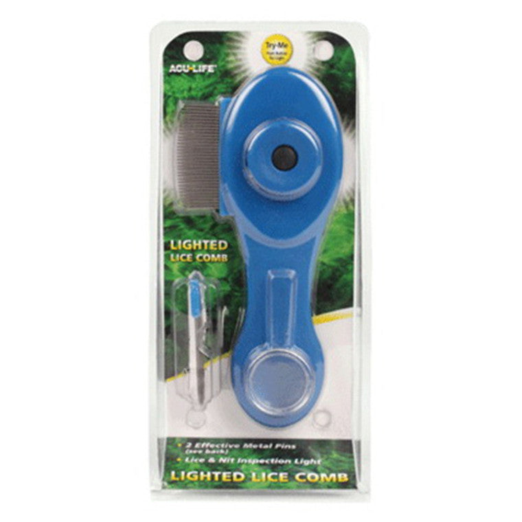 Aculife Lighted Lice Comb – High-Visibility LED Magnifying Lice & Nit Treatment Tool by Pasteur Pharmacy