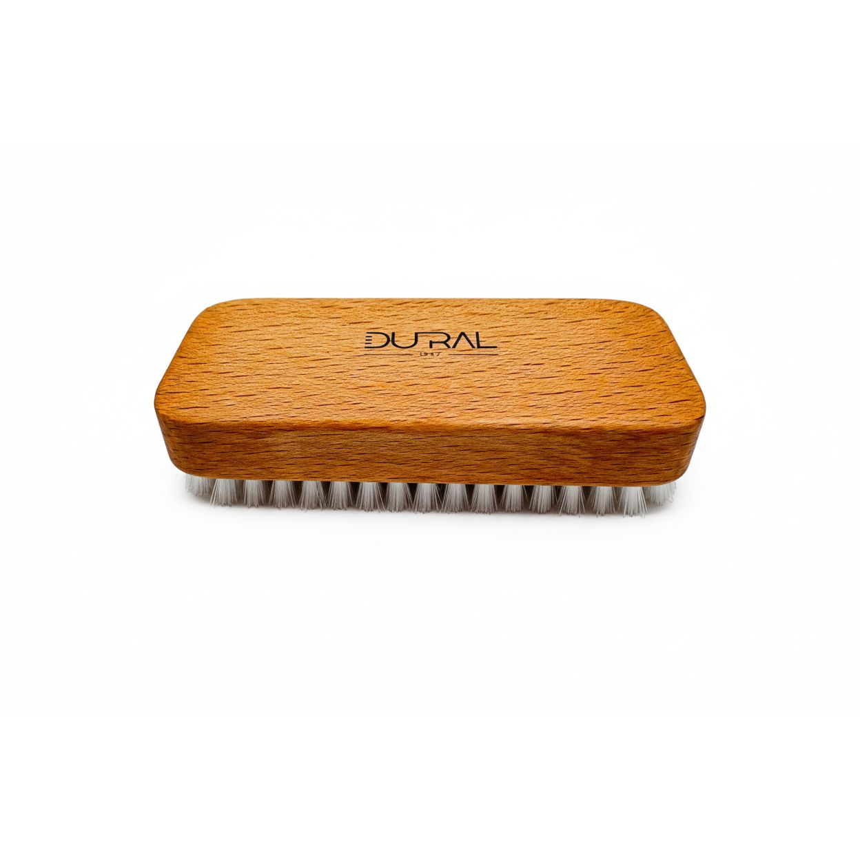 Dural Beech Wood Hand & Nail Brush With Short White Nylon Bristles - 6 Rows by Pasteur Pharmacy