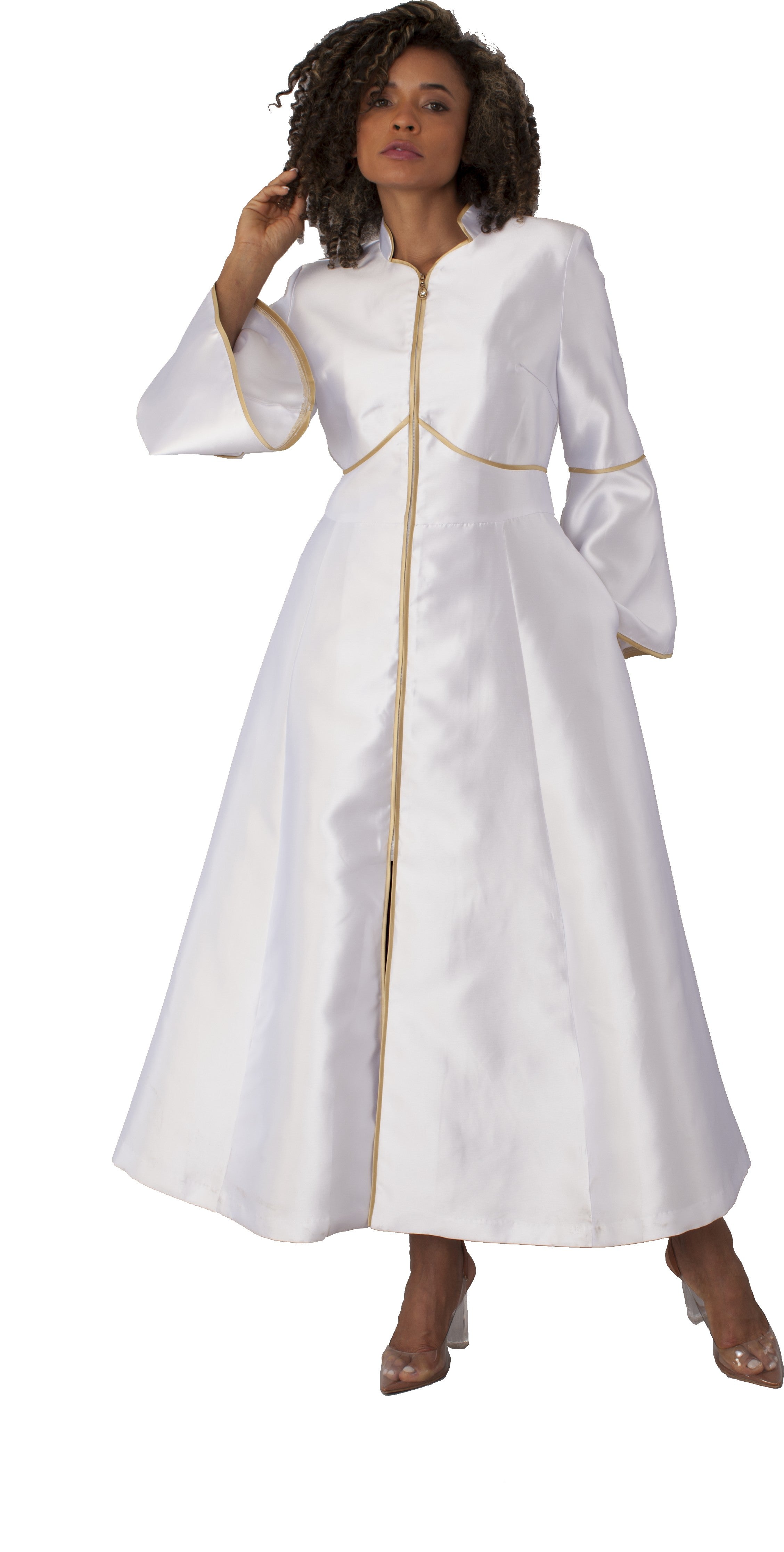 Cassock Robe with Rhinestone Trim- 4731 by Tally Taylor
