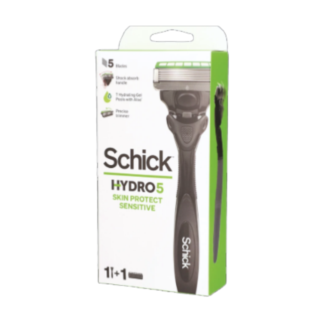 Schick Hydro 5 Skin Protect Sensitive Razor Kit (1 Handle + 1 Refill) by Farmacias Savia