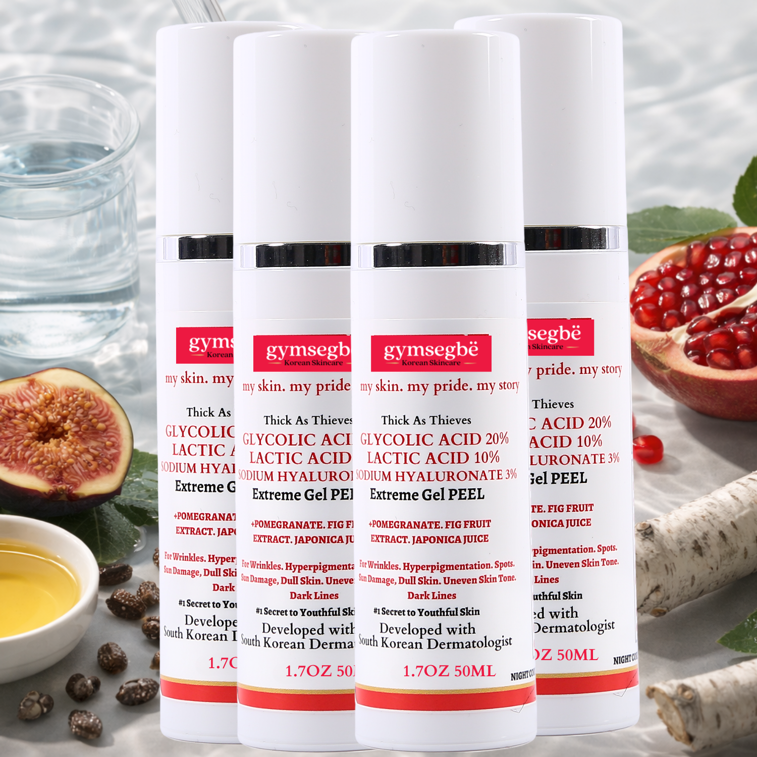 Thick As Thieves Pure Glycolic Acid Lactic Acid Extreme Gel Peel - 50ml by gymsegbë