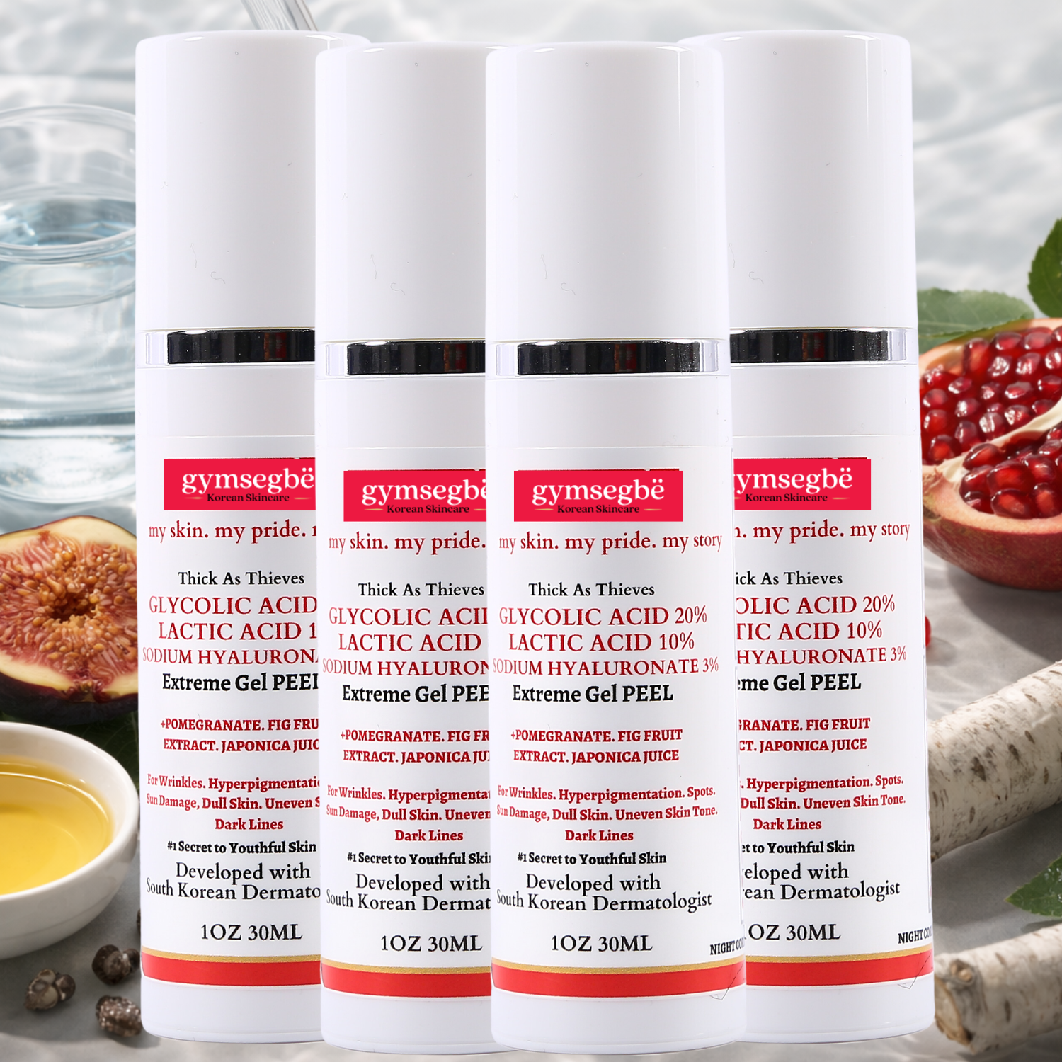 Thick As Thieves Pure Glycolic Acid Lactic Acid Extreme Gel Peel - 30ml by gymsegbë