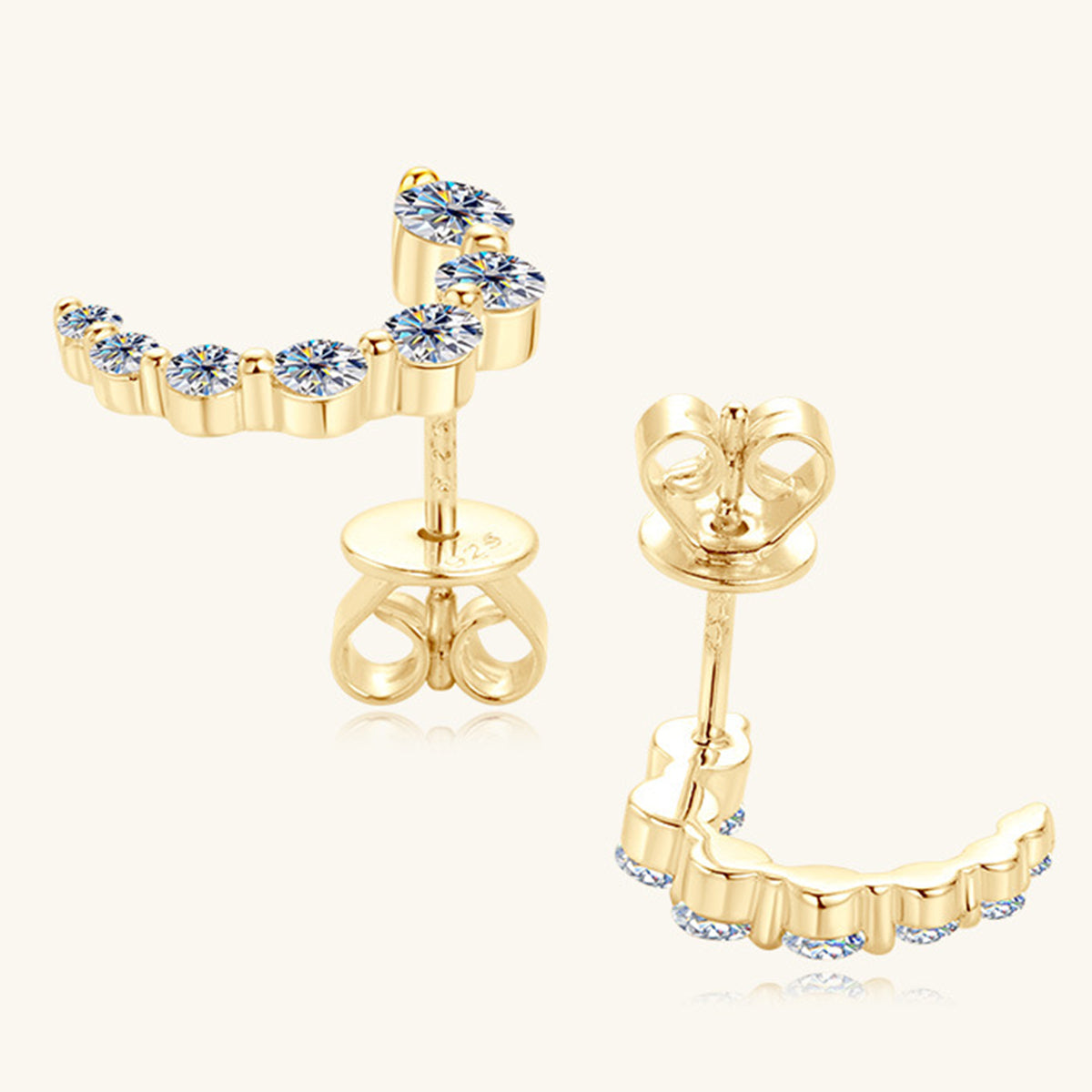 Pure Sterling Silver Inlaid Sparkala™ Stud Earrings by Sparkala