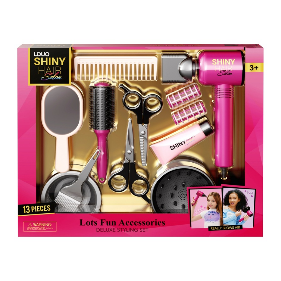 LDUO Shiny Hair Salon Starter Kit with Scissors & Comb (7 Pcs) by Farmacias Savia