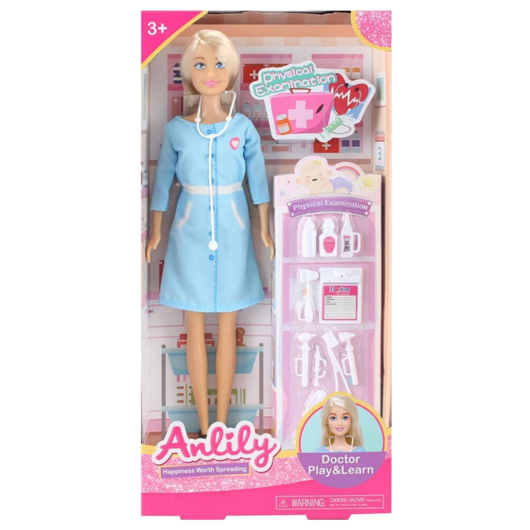 Anlily Doctor Doll Play & Learn Professional Examination Playset by Farmacias Savia