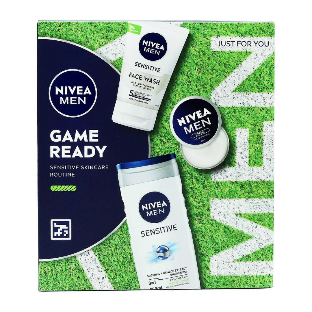 Nivea Men Game Ready Sensitive Skincare Gift Set (3-Piece) by Farmacias Savia