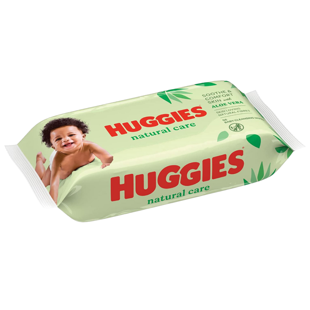 Huggies Natural Care Baby Wipes with Aloe (56 ct) by Farmacias Savia