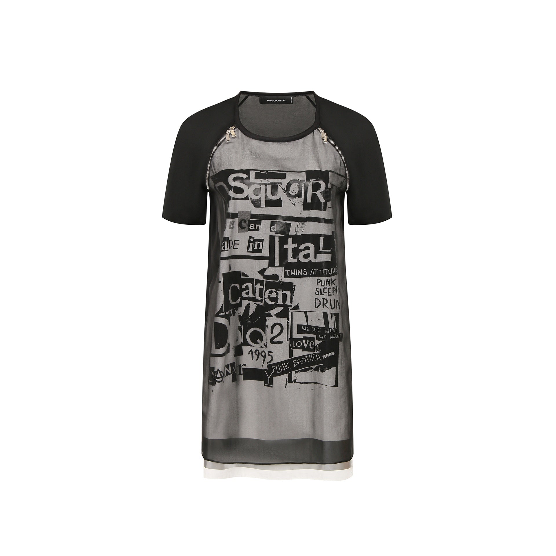 Dsquared2 Silk Printed Mini Dress Women