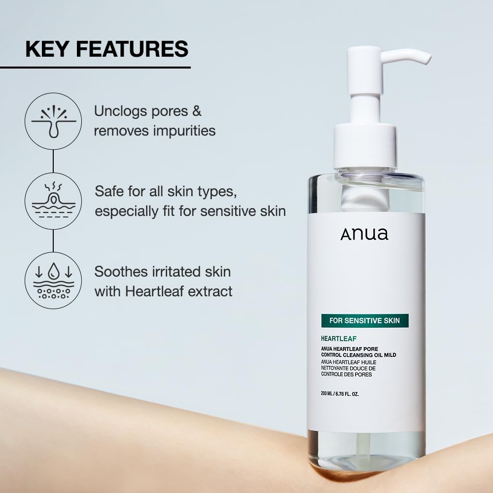 ANUA Heartleaf Pore Control Cleansing Oil (Mild) by AsiaBeautyMall