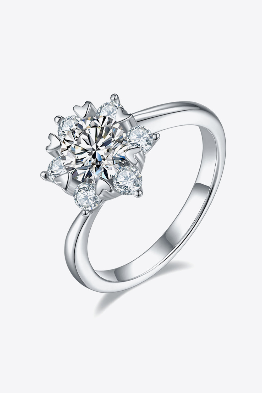 1 Carat Sparkala™ Zircon Ring (Platinum Over Pure Sterling Silver) by Sparkala