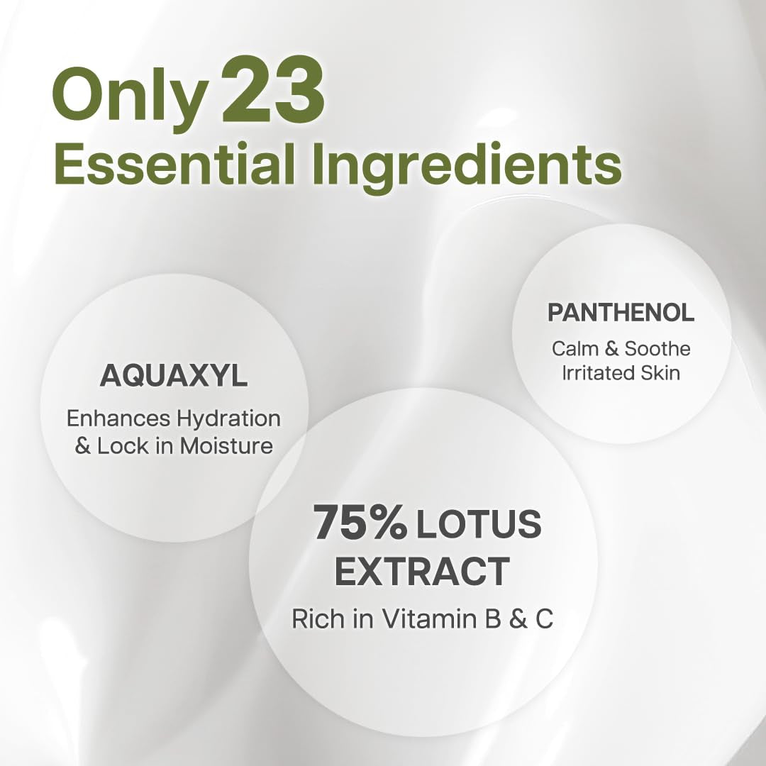 Calming Lotus Water Cream - Lightweight Moisturizer Face Cream for Oily, Combination Skin | 75% Lotus Water Extract for Skin Purifying, Anti-Aging | Vegan Korean Skincare (2.1 Fl.Oz, 60Ml) by Korean Skin Care