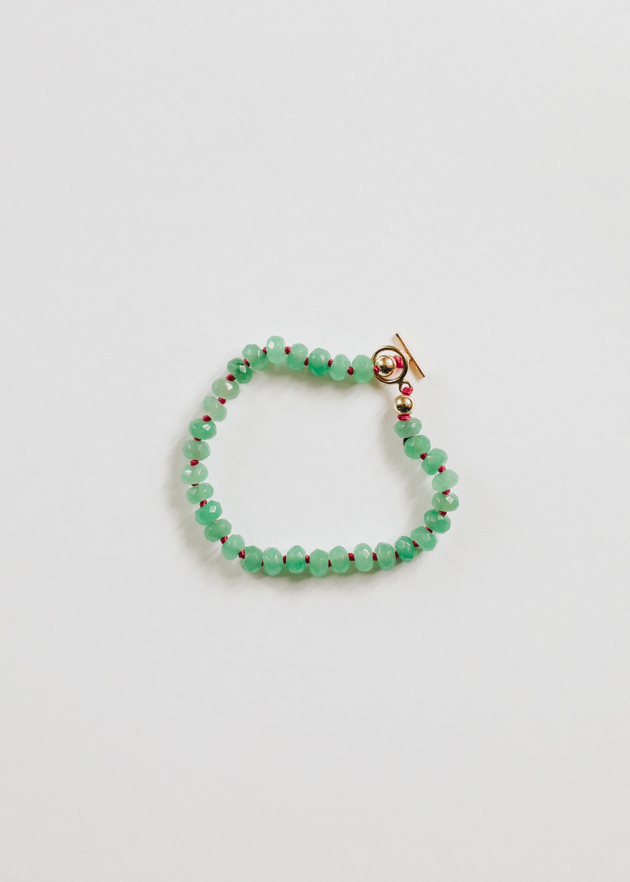 Natural Aventurine + 14k Gold Filled Toggle || Gemstone Bracelet or Anklet by CanyonLeaf