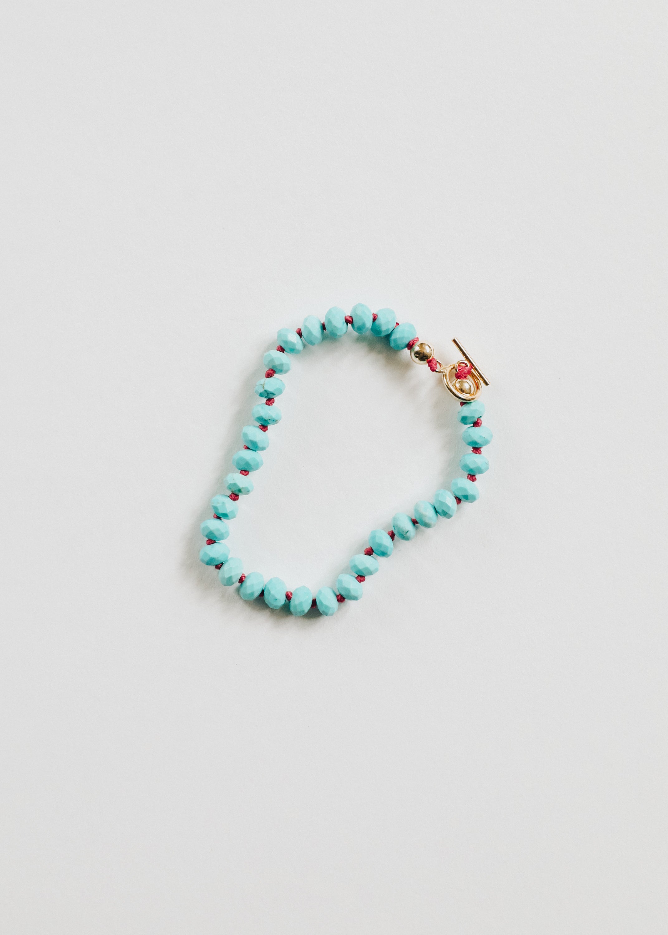 Turquoise + 14k Gold Filled Toggle || Gemstone Bracelet or Anklet by CanyonLeaf