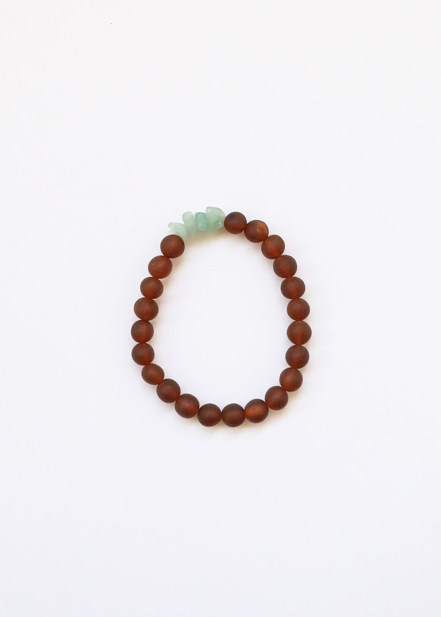 Raw Cognac Baltic Amber + Raw Aventurine || Adult Bracelet by CanyonLeaf