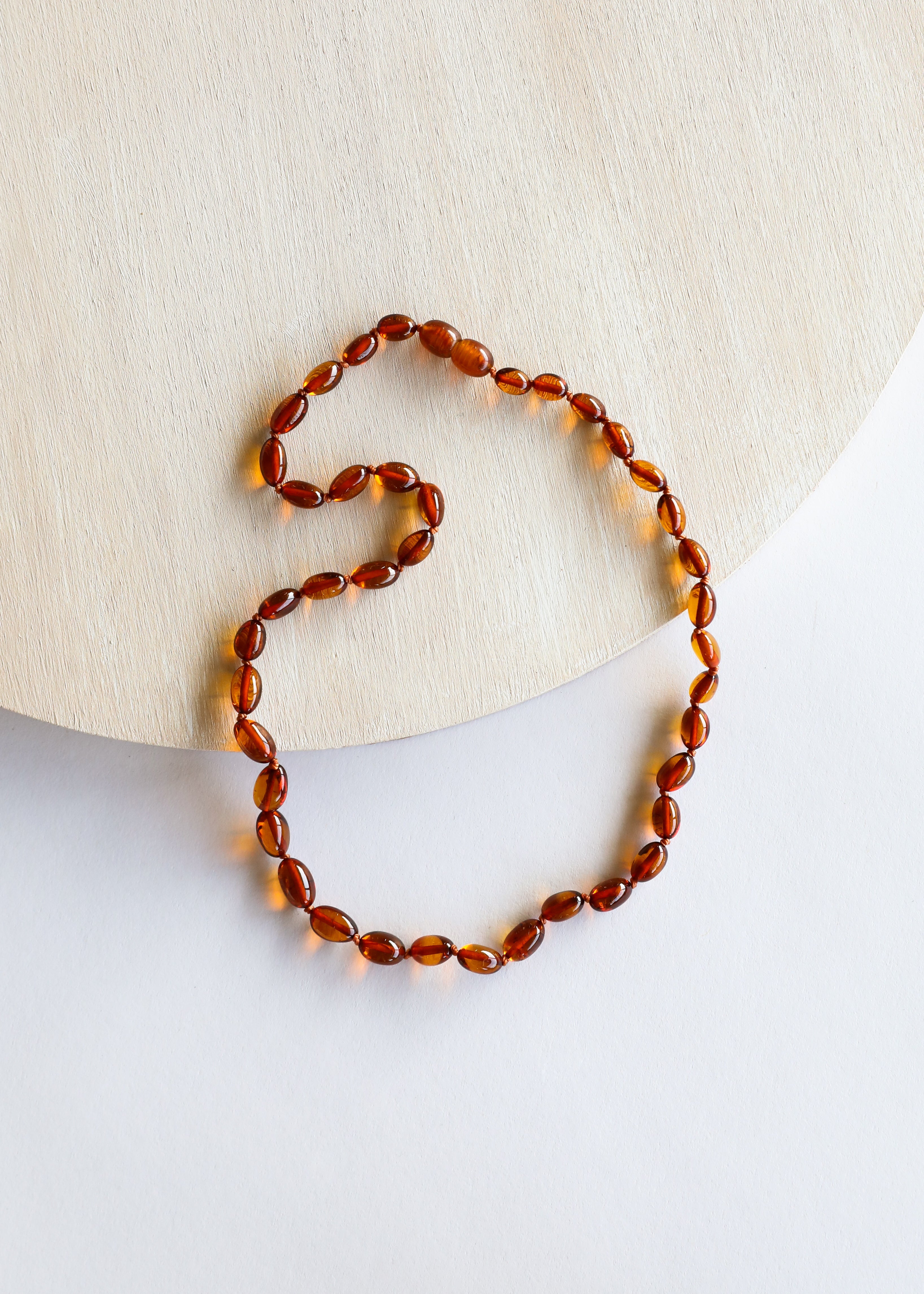 Polished Cognac Baltic Amber || Classic || Necklace by CanyonLeaf