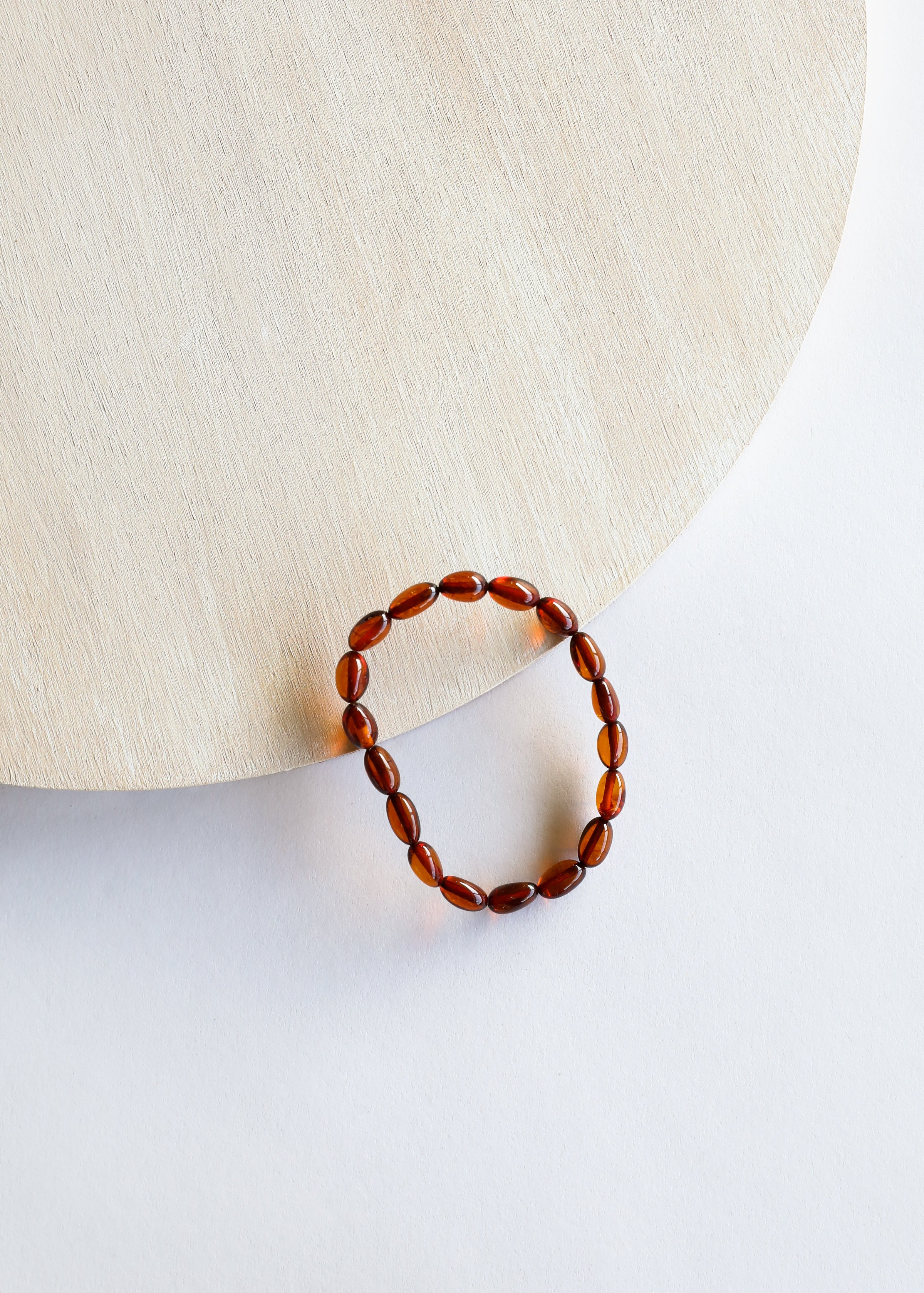 Polished Cognac Baltic Amber || Classic || Bracelet or Anklet by CanyonLeaf