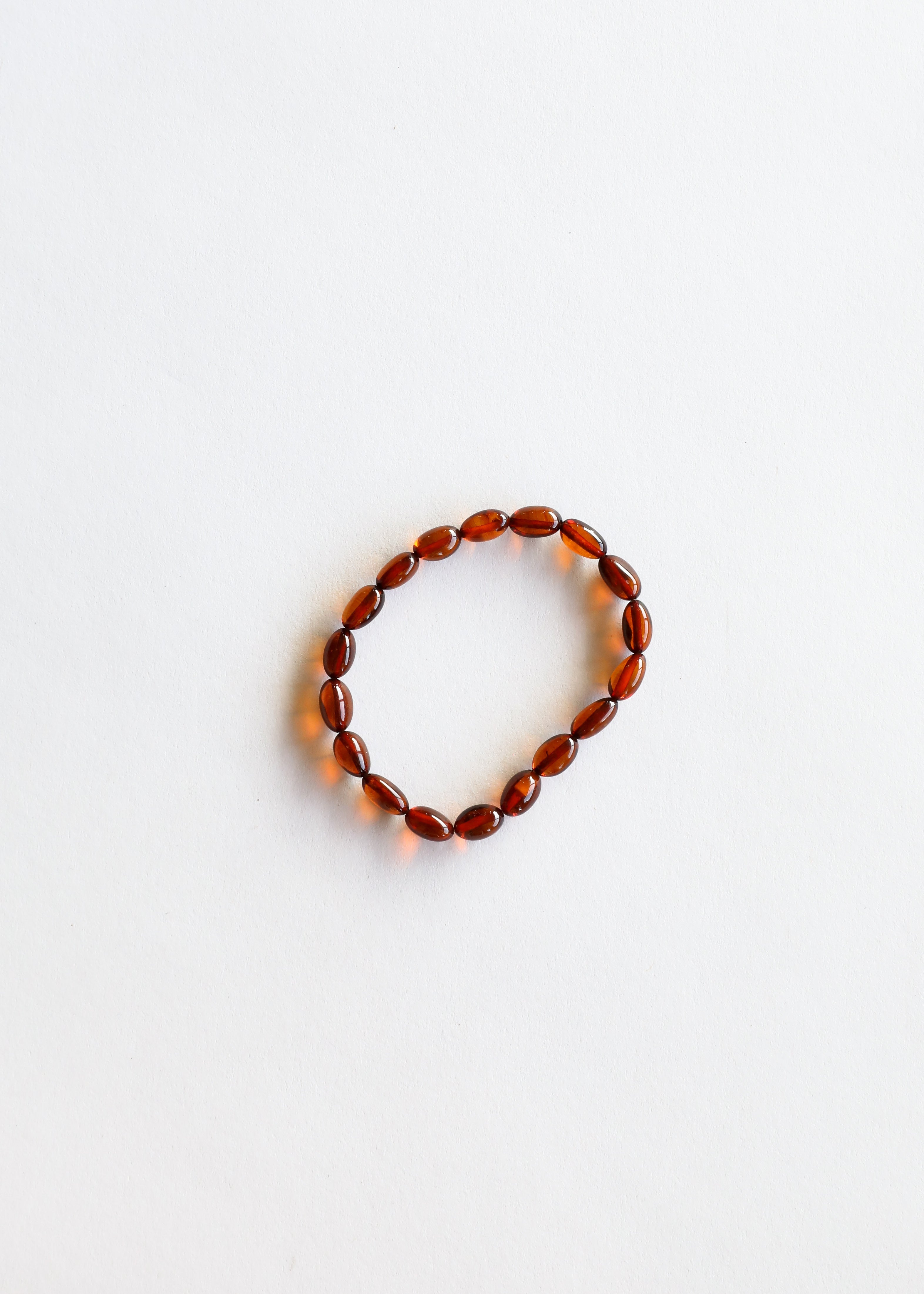 Polished Cognac Baltic Amber || Classic || Bracelet or Anklet by CanyonLeaf