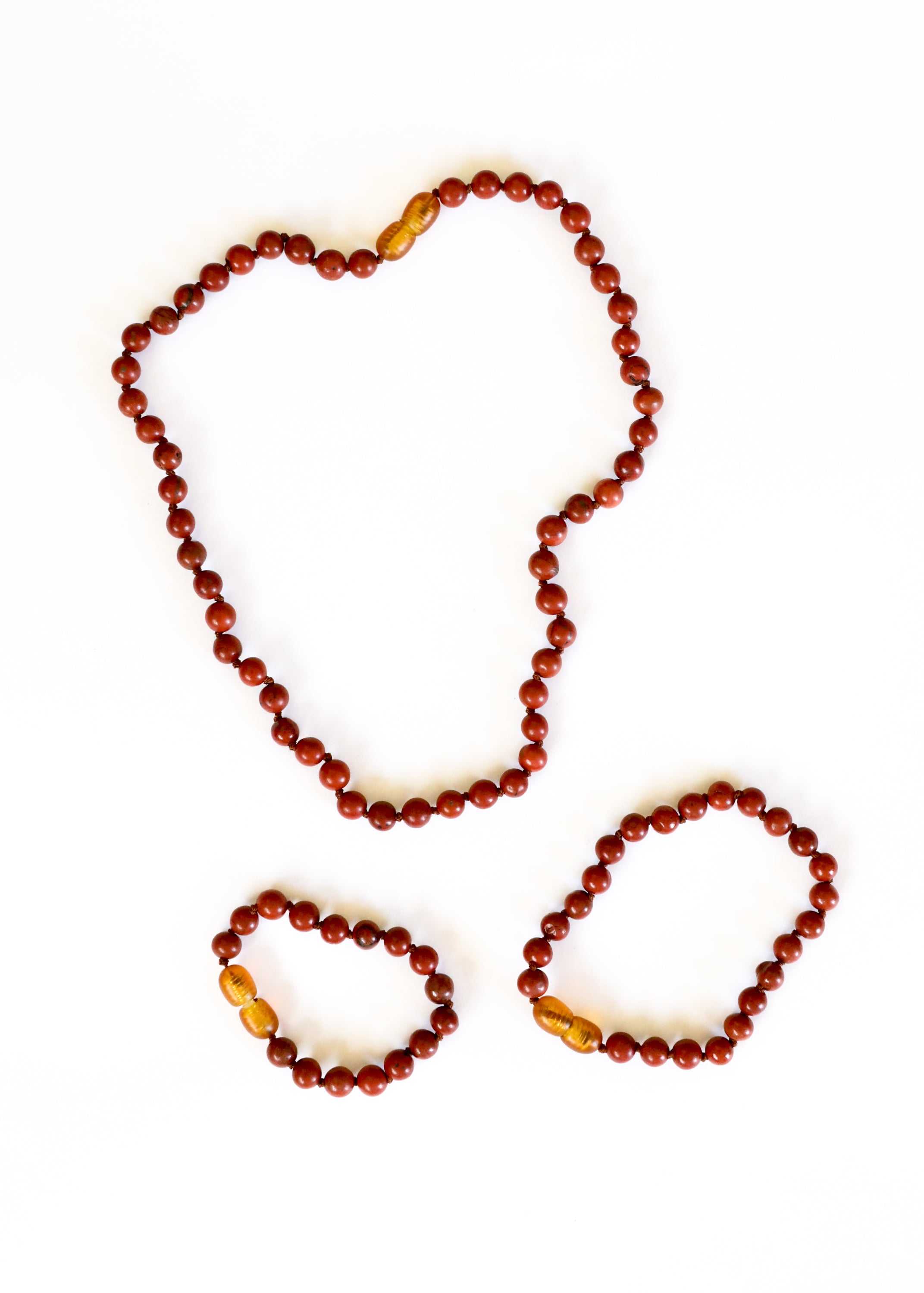 Pure Gemstone + Red Jasper || Anklet or Bracelet by CanyonLeaf
