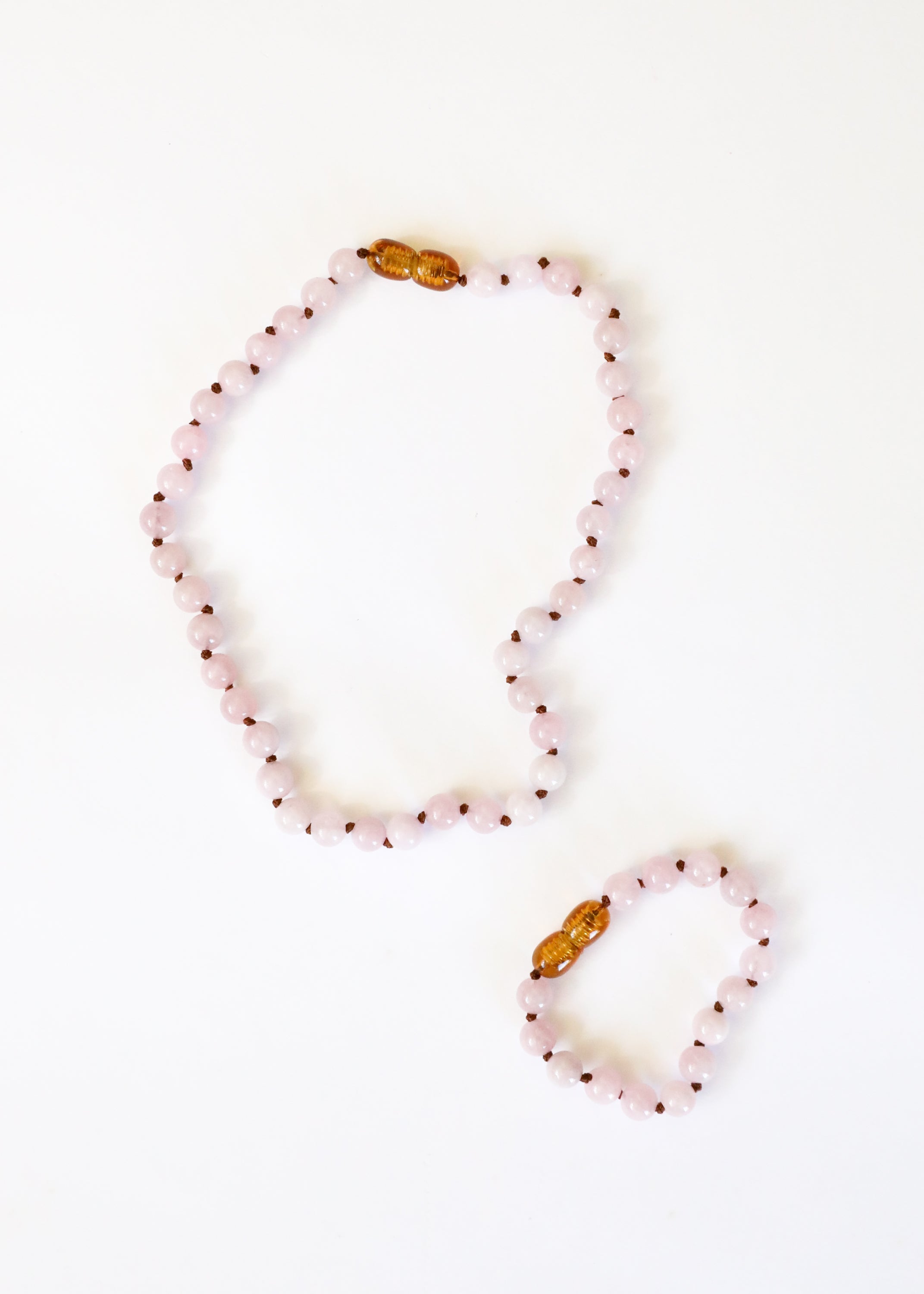 Pure Gemstone + Rose Quartz || Anklet or Bracelet by CanyonLeaf