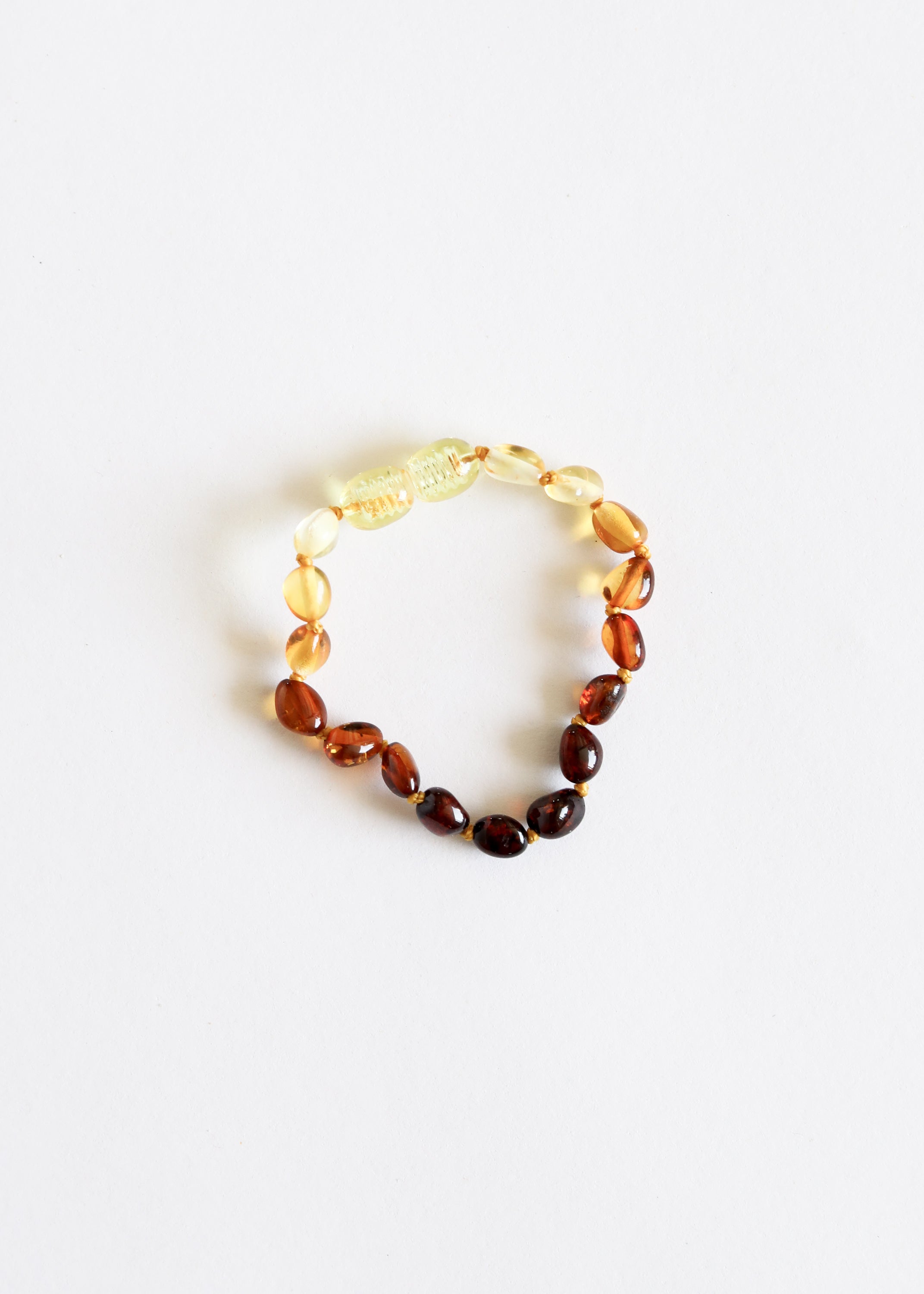 Polished Ombre Baltic Amber || Anklet or Bracelet by CanyonLeaf