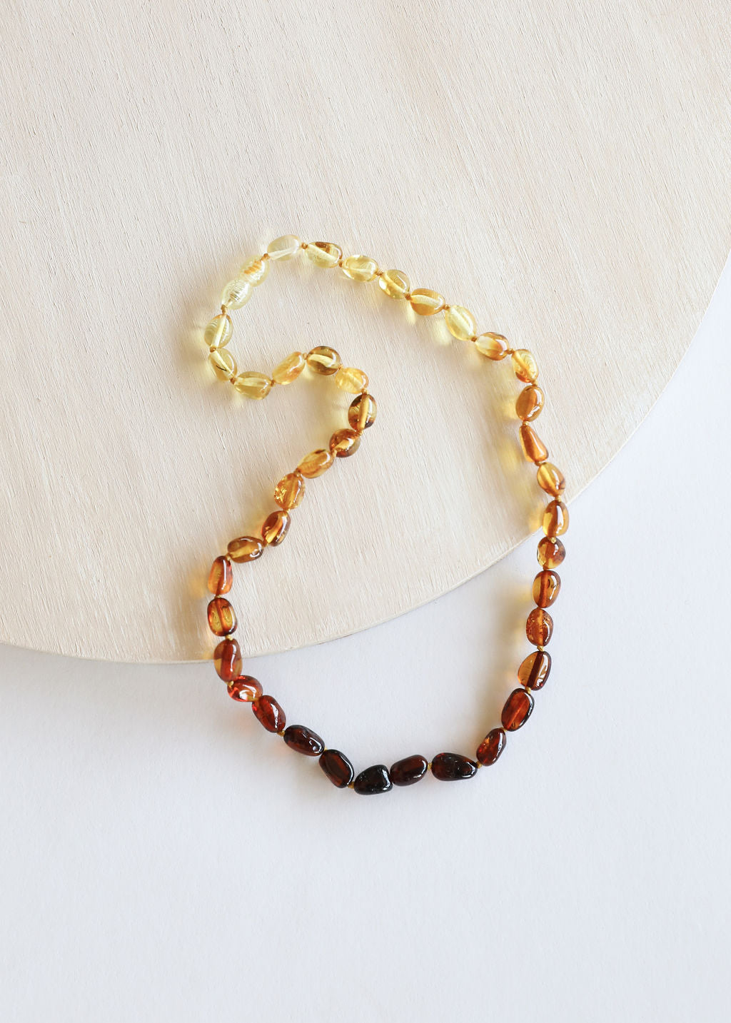 Polished Ombre Baltic Amber || Necklace by CanyonLeaf