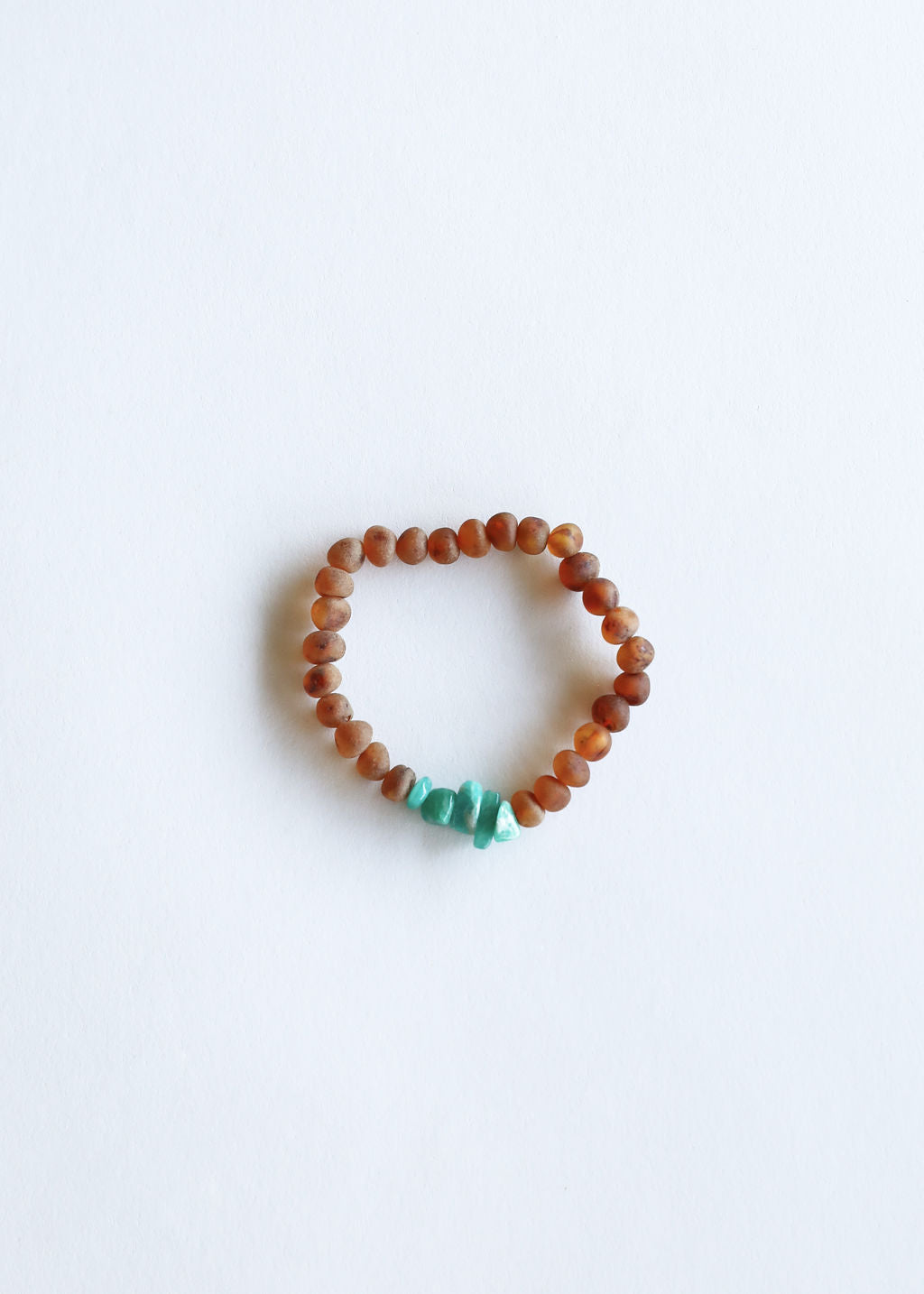 Raw Cognac Baltic Amber + Raw Amazonite || Adult Bracelet by CanyonLeaf