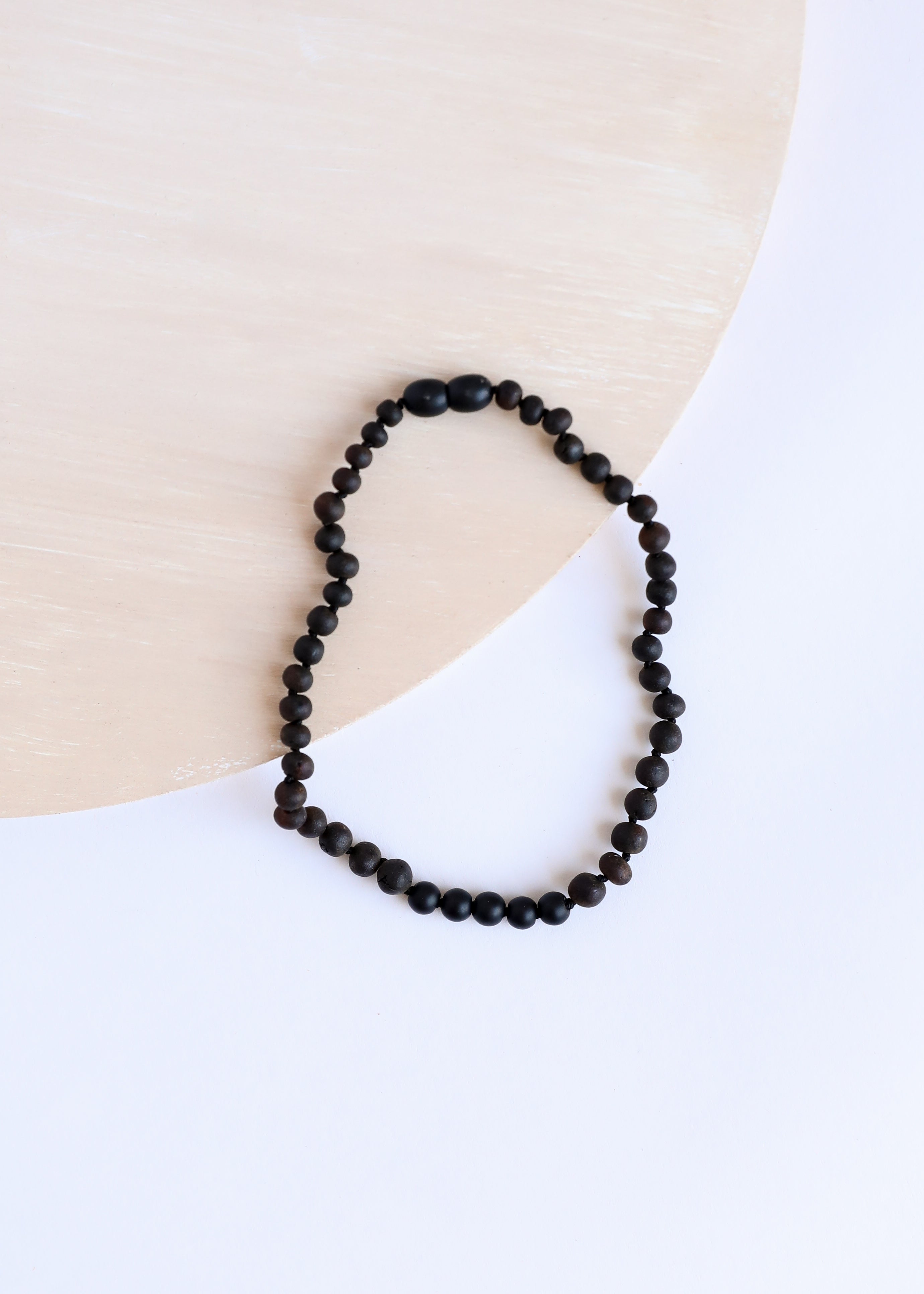 Raw Black Baltic Amber + Shungite Necklace by CanyonLeaf